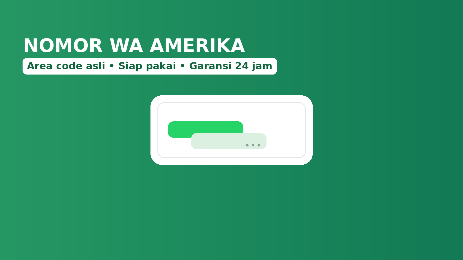 Nomor WhatsApp AS untuk verifikasi - solusi tanpa ribet